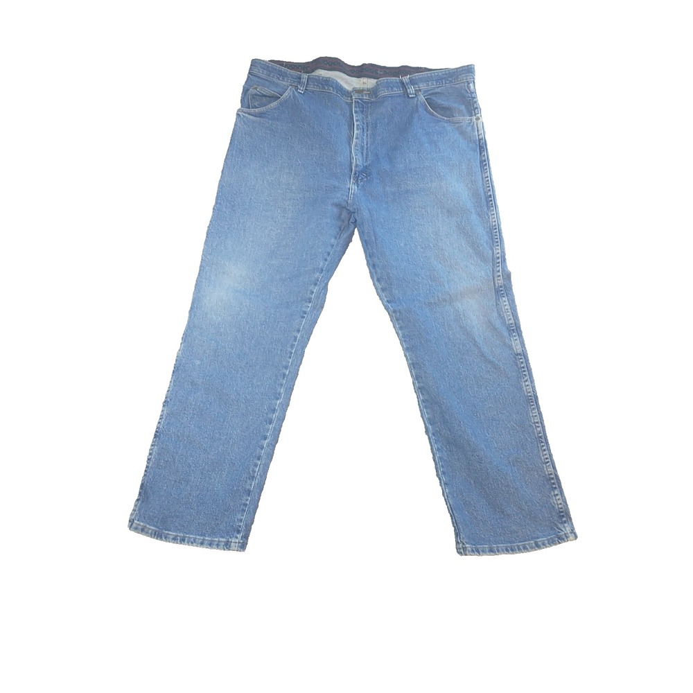 Wrangler Five Star Premium Denim Jeans Mens 42x29 Blue Straight Leg 855SHQD